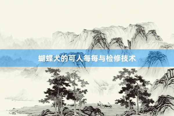 蝴蝶犬的可人每每与检修技术